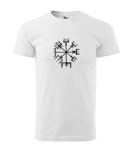 Koszulka męska z symbolem nordyckim - Vegvisir