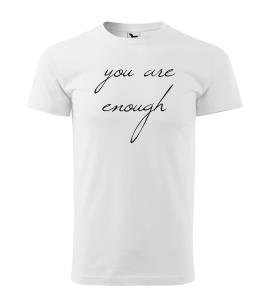 Koszulka męska z napisem "you are enough"